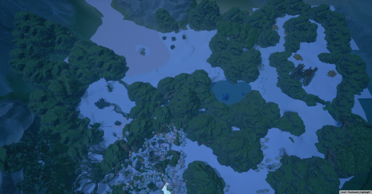 Frostmarch zone development 3D layout